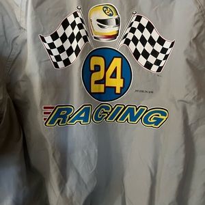 Very Rare Vintage Silver NASCAR Owners Jeff Gordon #24 Coat by Ownco Marketing